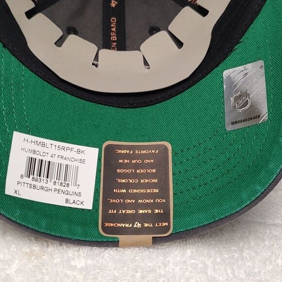 47 Brand Pittsburgh Penguins XL Stretchfit Hat - New - Picture 7 of 9